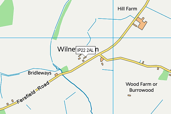 IP22 2AL map - OS VectorMap District (Ordnance Survey)