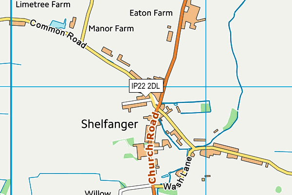 IP22 2DL map - OS VectorMap District (Ordnance Survey)