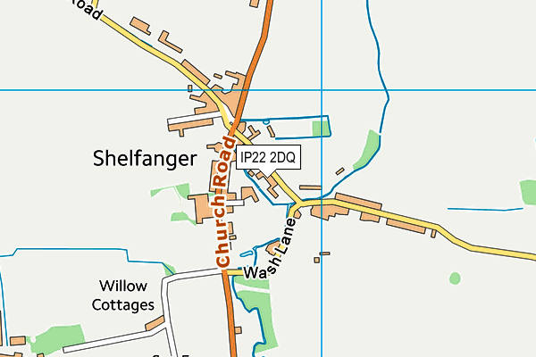 IP22 2DQ map - OS VectorMap District (Ordnance Survey)