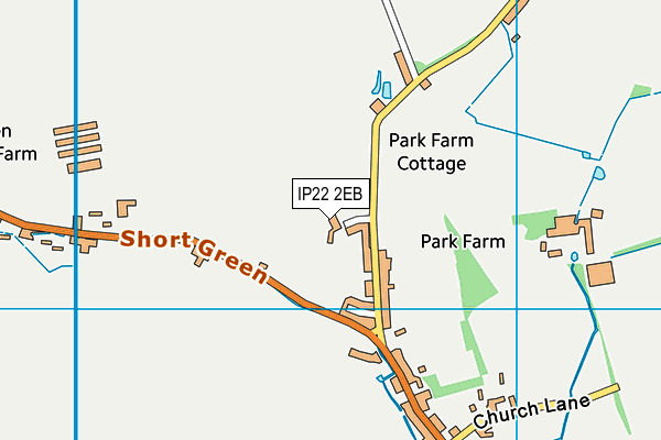 IP22 2EB map - OS VectorMap District (Ordnance Survey)