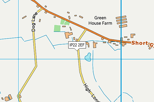 IP22 2EF map - OS VectorMap District (Ordnance Survey)