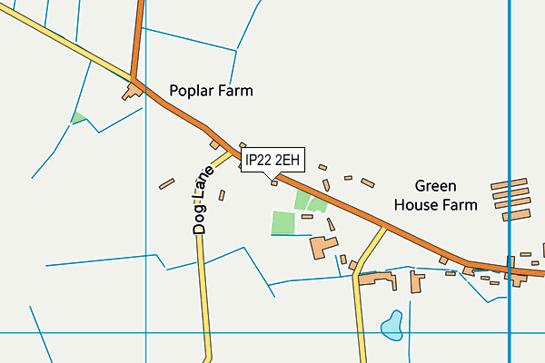 IP22 2EH map - OS VectorMap District (Ordnance Survey)