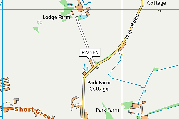 IP22 2EN map - OS VectorMap District (Ordnance Survey)