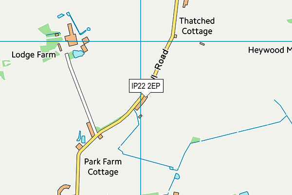 IP22 2EP map - OS VectorMap District (Ordnance Survey)