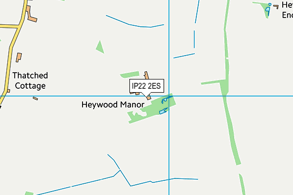 IP22 2ES map - OS VectorMap District (Ordnance Survey)