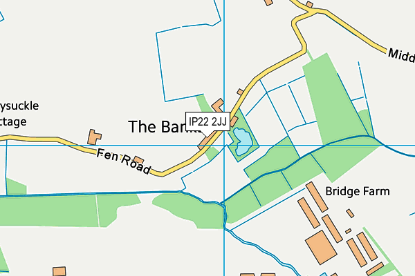 IP22 2JJ map - OS VectorMap District (Ordnance Survey)