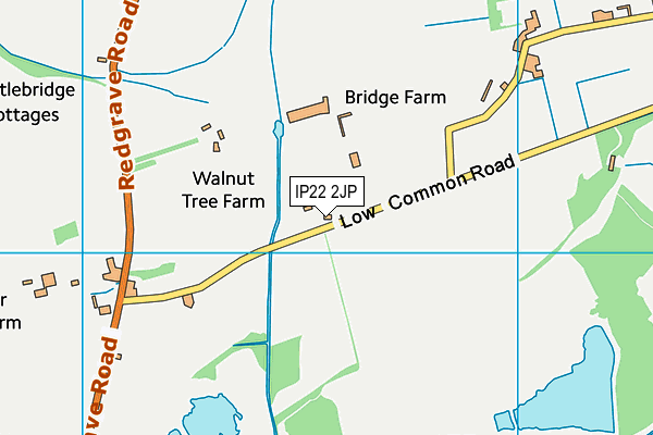 IP22 2JP map - OS VectorMap District (Ordnance Survey)