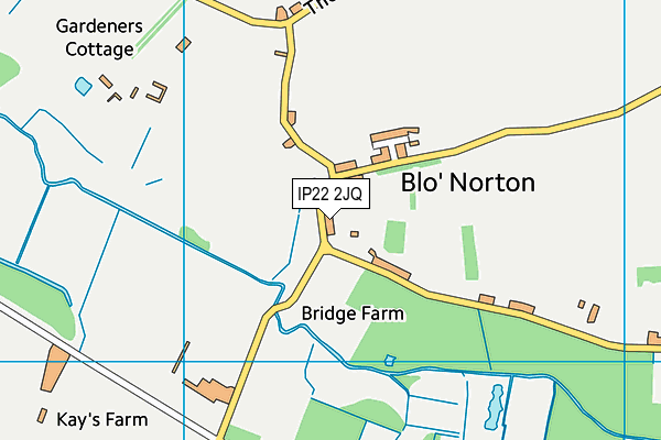 IP22 2JQ map - OS VectorMap District (Ordnance Survey)