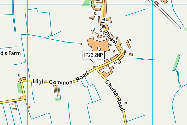IP22 2NP map - OS VectorMap District (Ordnance Survey)