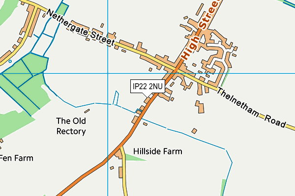 IP22 2NU map - OS VectorMap District (Ordnance Survey)