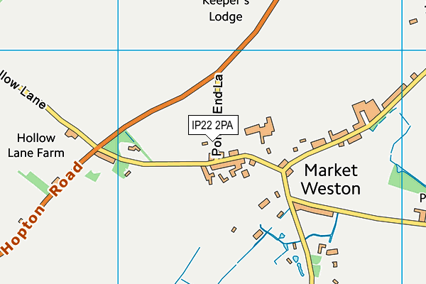 IP22 2PA map - OS VectorMap District (Ordnance Survey)