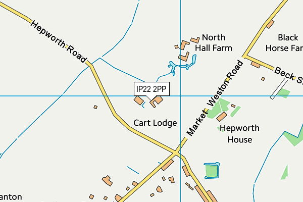 IP22 2PP map - OS VectorMap District (Ordnance Survey)