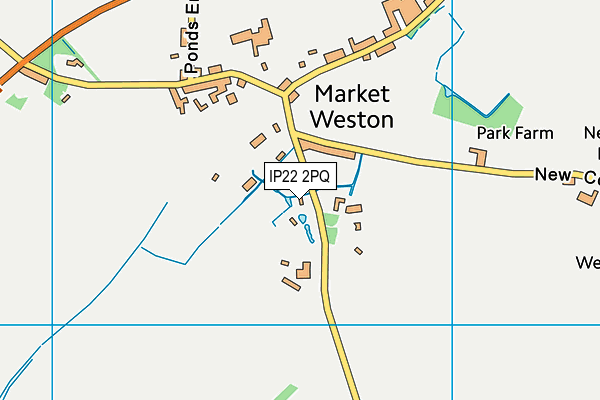 IP22 2PQ map - OS VectorMap District (Ordnance Survey)