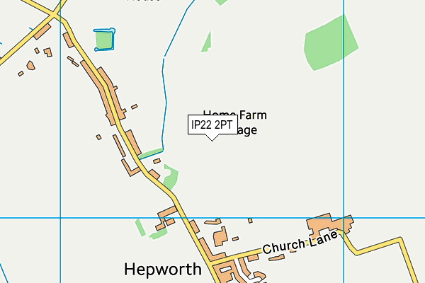 IP22 2PT map - OS VectorMap District (Ordnance Survey)