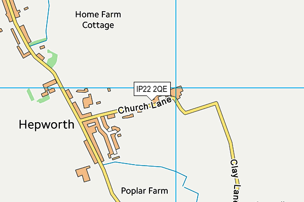 IP22 2QE map - OS VectorMap District (Ordnance Survey)