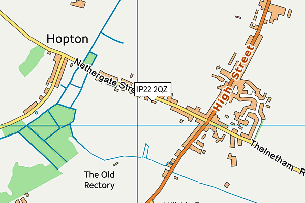 IP22 2QZ map - OS VectorMap District (Ordnance Survey)