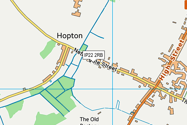 IP22 2RB map - OS VectorMap District (Ordnance Survey)