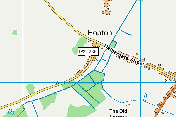 IP22 2RF map - OS VectorMap District (Ordnance Survey)