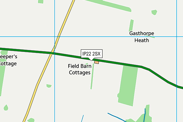 IP22 2SX map - OS VectorMap District (Ordnance Survey)