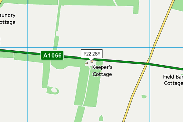 IP22 2SY map - OS VectorMap District (Ordnance Survey)