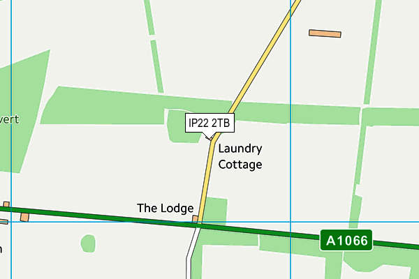 IP22 2TB map - OS VectorMap District (Ordnance Survey)