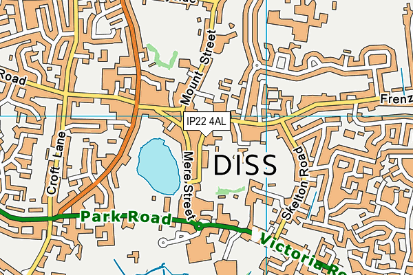 IP22 4AL map - OS VectorMap District (Ordnance Survey)