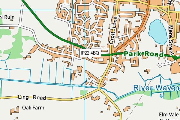 IP22 4BQ map - OS VectorMap District (Ordnance Survey)