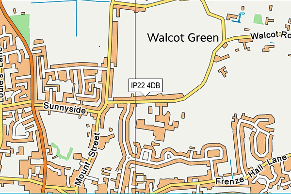 Heywood Sports & Leisure Club map (IP22 4DB) - OS VectorMap District (Ordnance Survey)