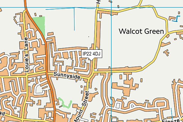 IP22 4DJ map - OS VectorMap District (Ordnance Survey)