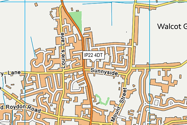 IP22 4DT map - OS VectorMap District (Ordnance Survey)