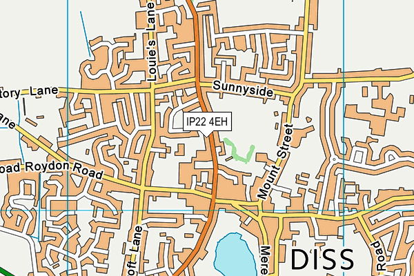 IP22 4EH map - OS VectorMap District (Ordnance Survey)
