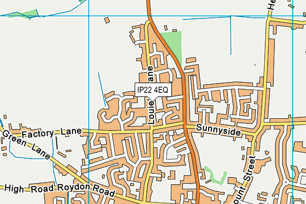 IP22 4EQ map - OS VectorMap District (Ordnance Survey)