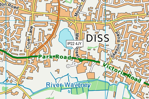 IP22 4JY map - OS VectorMap District (Ordnance Survey)