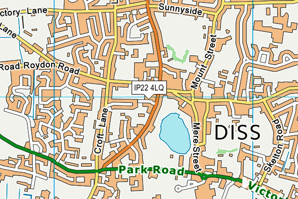 IP22 4LQ map - OS VectorMap District (Ordnance Survey)