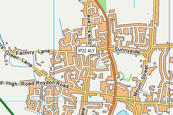 IP22 4LY map - OS VectorMap District (Ordnance Survey)