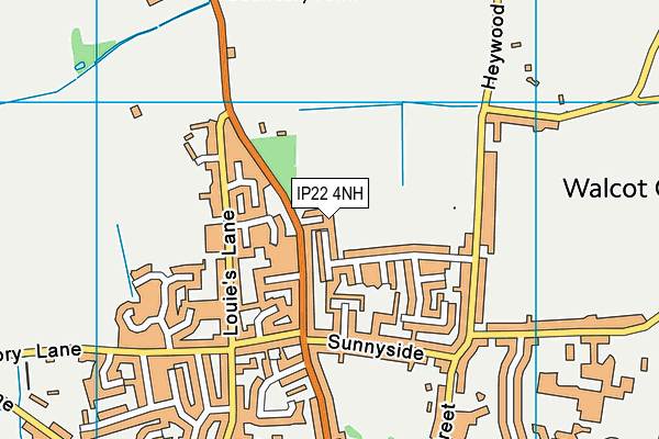 IP22 4NH map - OS VectorMap District (Ordnance Survey)