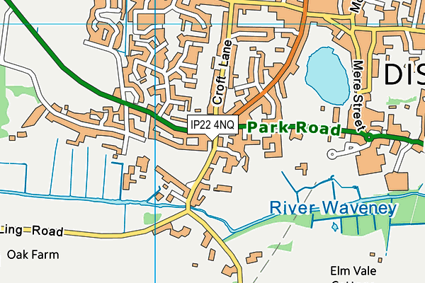 IP22 4NQ map - OS VectorMap District (Ordnance Survey)