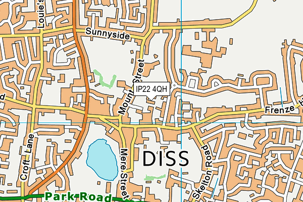 IP22 4QH map - OS VectorMap District (Ordnance Survey)