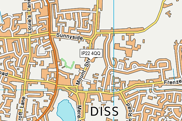 IP22 4QQ map - OS VectorMap District (Ordnance Survey)