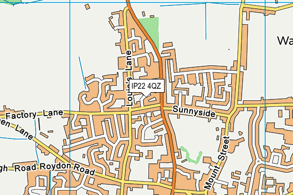 IP22 4QZ map - OS VectorMap District (Ordnance Survey)