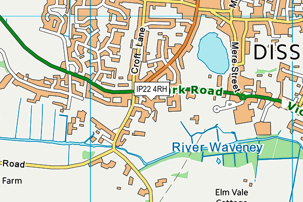 IP22 4RH map - OS VectorMap District (Ordnance Survey)