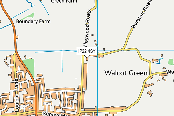 IP22 4SY map - OS VectorMap District (Ordnance Survey)