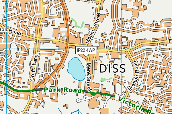 IP22 4WP map - OS VectorMap District (Ordnance Survey)