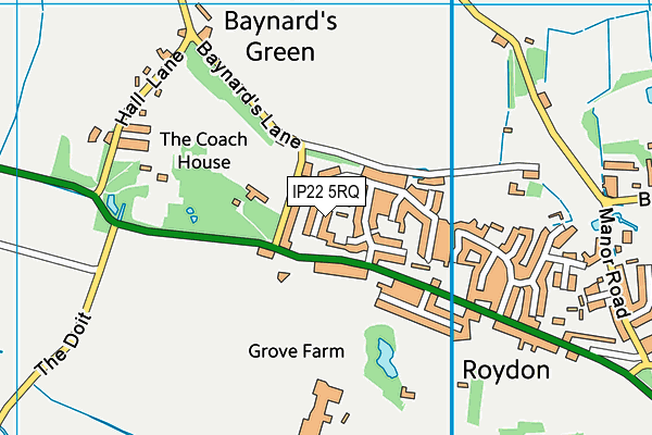 IP22 5RQ map - OS VectorMap District (Ordnance Survey)