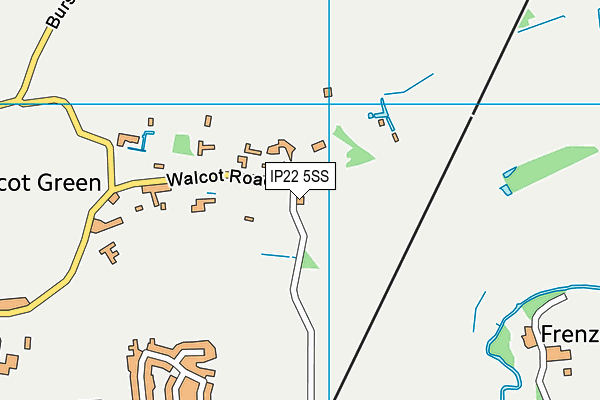 IP22 5SS map - OS VectorMap District (Ordnance Survey)