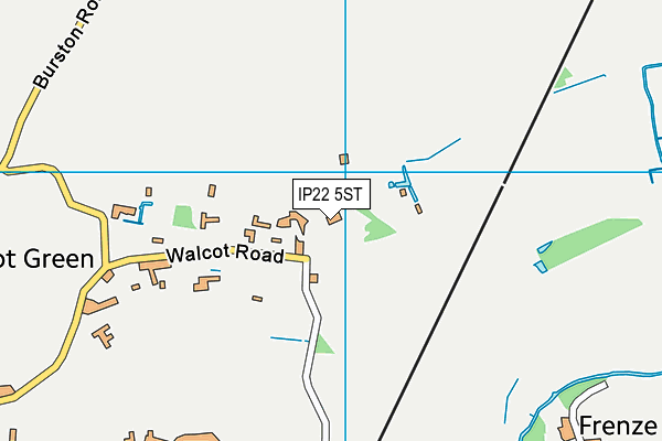 IP22 5ST map - OS VectorMap District (Ordnance Survey)