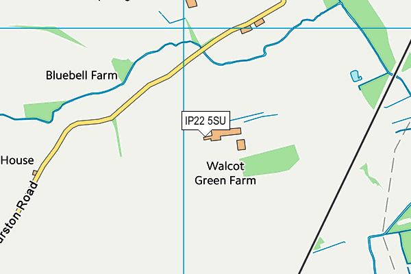 IP22 5SU map - OS VectorMap District (Ordnance Survey)