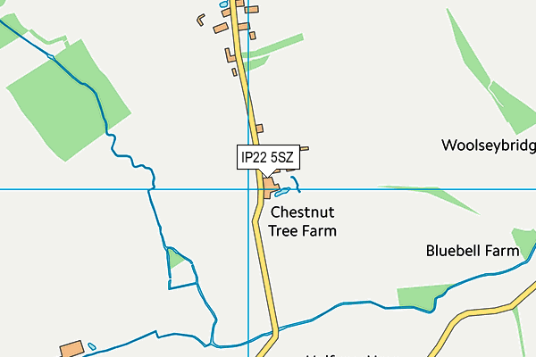 IP22 5SZ map - OS VectorMap District (Ordnance Survey)