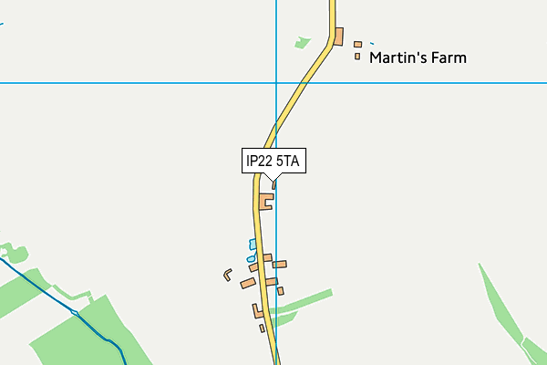 IP22 5TA map - OS VectorMap District (Ordnance Survey)