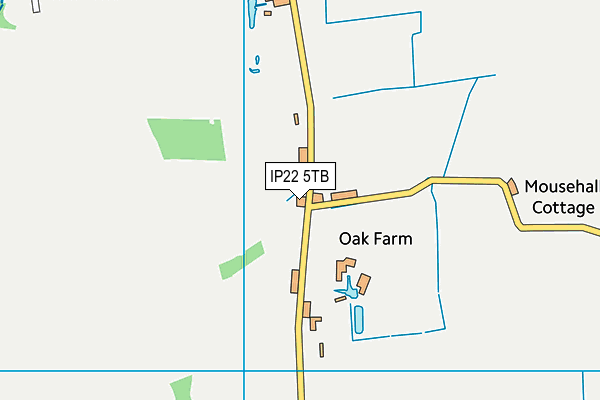 IP22 5TB map - OS VectorMap District (Ordnance Survey)